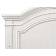 Pemberly Row Traditional Wood Arch Convertible Crib with 3 Heights in White