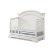 Pemberly Row Traditional Wood Arch Convertible Crib with 3 Heights in White