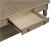 Pemberly Row Rectangular Cocktail Table with Casters and Bottom Shelf