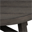 Pemberly Row Splay Leg Round Cocktail Table with Open Slat Leg Design