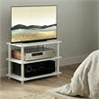 Pemberly Row 3-Tier Corner Entertainment Center for TV up to 32 Inch in White