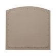 Pemberly Row 6 Drawer Dresser and Beveled Mirror Set in Burnished Beige