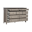Pemberly Row 9 Drawer Dresser with Cedar Lined Drawers in Weathered Linen