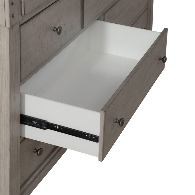 Pemberly Row 9 Drawer Dresser with Cedar Lined Drawers in Weathered Linen
