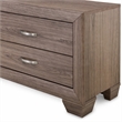 Pemberly Row 4-Piece Eastern King Bedroom Set in Washed Taupe Oak Finish
