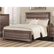 Pemberly Row 4-Piece Eastern King Bedroom Set in Washed Taupe Oak Finish