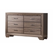 Pemberly Row 4-Piece Eastern King Bedroom Set in Washed Taupe Oak Finish