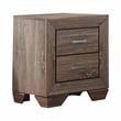 Pemberly Row 4-Piece Eastern King Bedroom Set in Washed Taupe Oak Finish