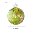 Pemberly Row Blossom Hand Blown Art Glass Ornament in Multi-Color