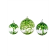 Pemberly Row Celtic Hand Blown Art Glass Ornament in Green