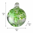 Pemberly Row Celtic Hand Blown Art Glass Ornament in Green