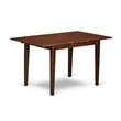 Pemberly Row 3-Piece Rubberwood Dining Set in Mahogany/Platinum Gray