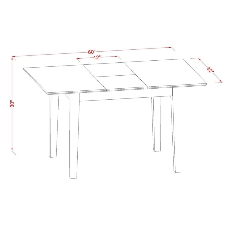 Pemberly Row 3-Piece Rubberwood Dining Set in Mahogany/Platinum Gray