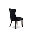 Pemberly Row 5-Piece Rectangular Dining Set in Distressed Jacobean and Black