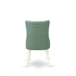 Pemberly Row Parson Dining Chairs in Willow Green Faux Leather (Set of 2)