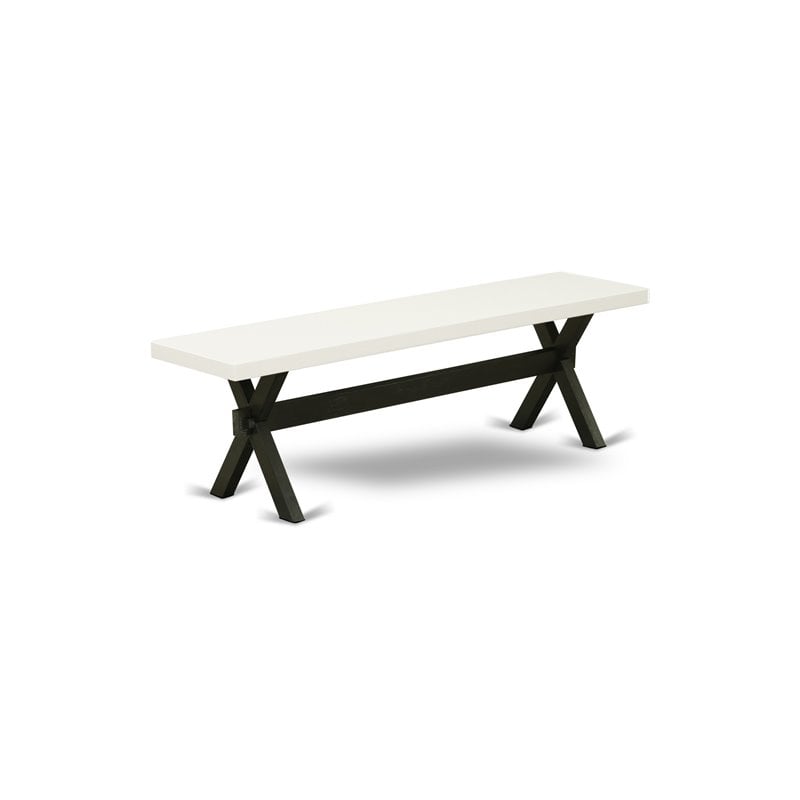 Pemberly Row 6-Piece Wood Dining Set with Black Finish and Doeskin Linen