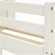 Pemberly Row Twin Bunk Bed with Guardrails and Ladder in White Finish