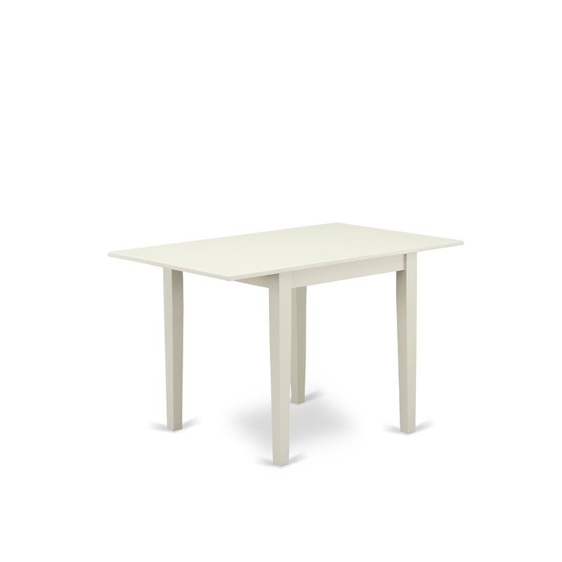 Pemberly Row 5-Piece Wood Dining Set in Baby Blue and Linen White