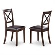 Pemberly Row 7-Pc Wood Dining Set with Faux Leather Seats in Cappuccino