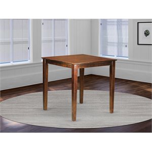 Pemberly Row Vernon 36&quot Square Wood Dining Table in Mahogany Finish
