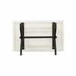 Pemberly Row X-Style 36x60 in Wood Dining Table in Black and White