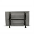 Pemberly Row X-Style 36x60 in Wood Dining Table in Black and Gray