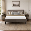 Pemberly Row 3-Piece Wood King Bedroom Set in Brown/Distressed Jacobean