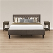 Pemberly Row 3-Piece Wood King Bedroom Set in Brown/Distressed Jacobean