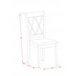 Pemberly Row 3-Piece Wood Dining Set with Upholstered Chairs in Mahogany
