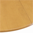 Pemberly Row Dublin Wood Dining Table with Pedestal Legs in Oak
