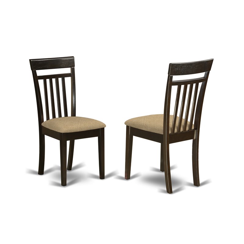 Pemberly Row 3-Piece Round Wood Dining Set with Slatted Chairs