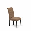 Pemberly Row Bremond Button Tufted Dining Chairs in Brown (Set of 2)