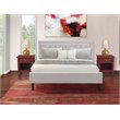 Pemberly Row 3-Piece Upholstered King Bedroom Set in Mist Beige/Burgundy
