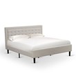 Pemberly Row 3-Piece Upholstered King Bedroom Set in Mist Beige/Cream