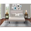 Pemberly Row 3-piece Wood Queen Bedroom Set in Mist Beige