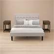 Pemberly Row 3-piece Wood Queen Bedroom Set in Mist Beige