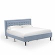 Pemberly Row 2-Piece Wood King Bedroom Set in Denim Blue Finish