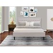 Pemberly Row 2-Piece Wood King Bedroom Set in Beige and Walnut