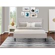 Pemberly Row 2-Piece Wood King Bedroom Set in Mist Beige and Walnut