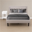 Pemberly Row 2-Piece Full Bedroom Set with Mist Beige Fabric Upholstery