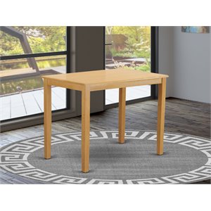 Pemberly Row Rectangle Wood Counter Height Table in Oak