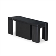 Pemberly Row Extendable Wooden Bench in Black Finish