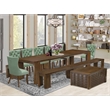 Pemberly Row 10-Piece Dining Set with Walnut Extendable Table