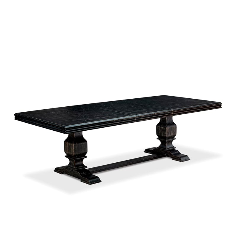 Pemberly Row 5-Piece Modern Dining Set with Faux Leather in Black Finish