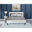 Pemberly Row 2-Piece Wood King Bedroom Set in Butter Cream Finish