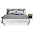 Pemberly Row 2-Piece Wood King Bedroom Set in Clover Green Finish