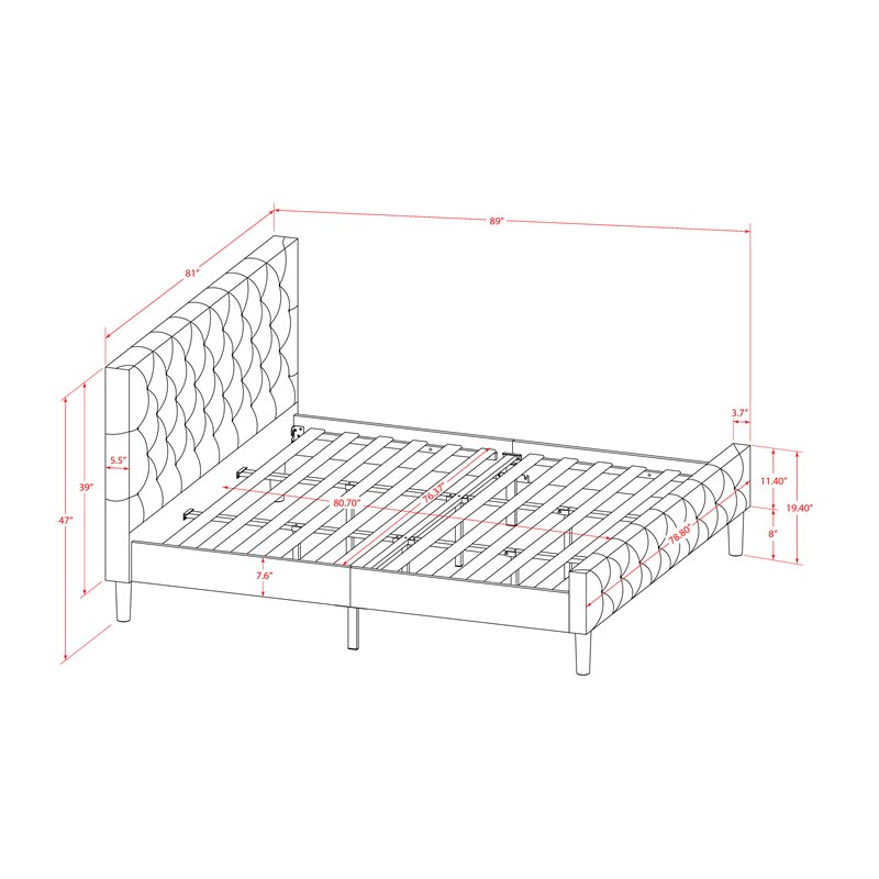 Pemberly Row 3-Piece Wood King Bedroom Set in White Finish