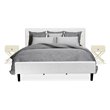Pemberly Row 3-Piece Wood King Bedroom Set in White Finish