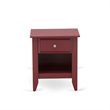 Pemberly Row 2-Piece Wood King Bedroom Set in Burgundy Finish