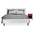 Pemberly Row 2-Piece Wood King Bedroom Set in Burgundy Finish